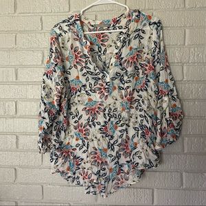 Daniel Rainn XXL blouse (Fits like XL) v-neck 3/4 sleeve